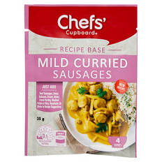 Mild Curried Sausages Recipe Base 35g
